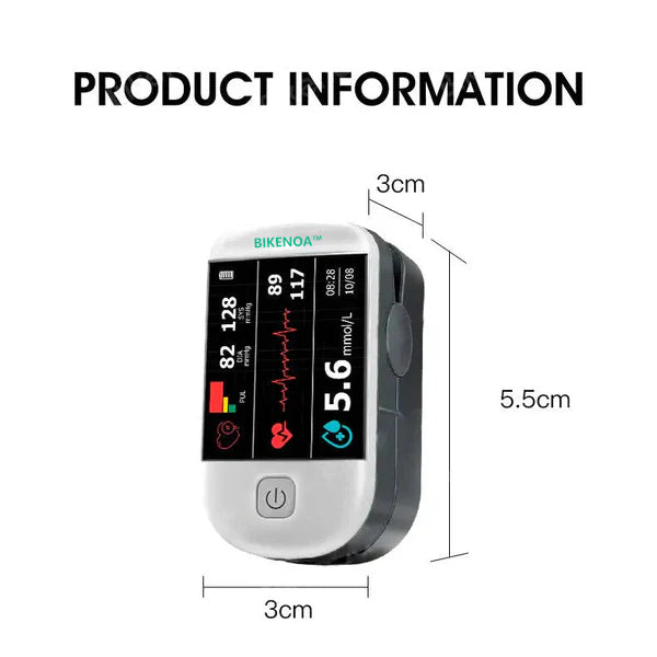 2025 Hot saleš„Official Authentic Product: BIKENOA⢠Fingertip Optical Glucose Sensor Monitor-99.9% Accuracy + Exclusive Gift ā
ANSI Approved